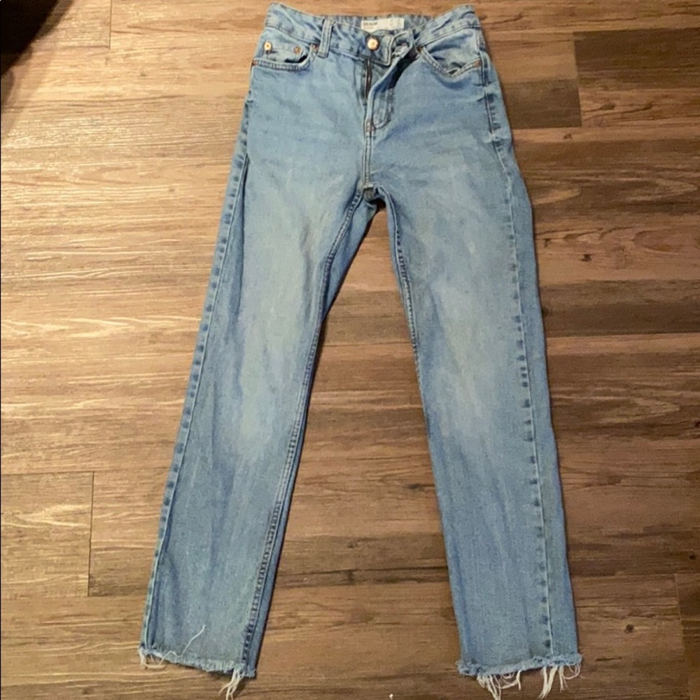 Bershka Straight Cropped Jeans